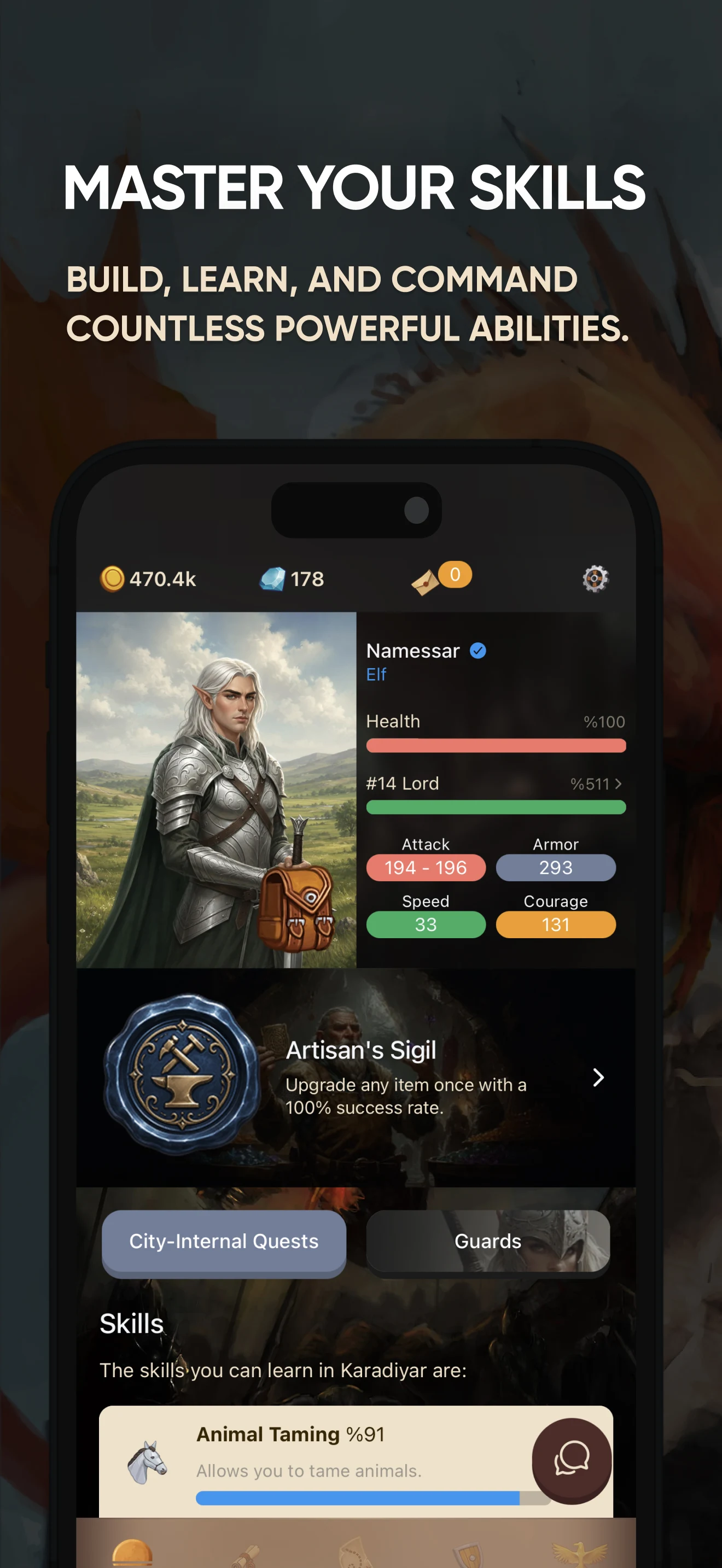 Karadiyar: Text RPG screenshot